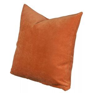 TELERIE VISCONTI VENETIAN VELVET ITALIAN LUXURY PILLOW 20x20 SHAM orange bronze